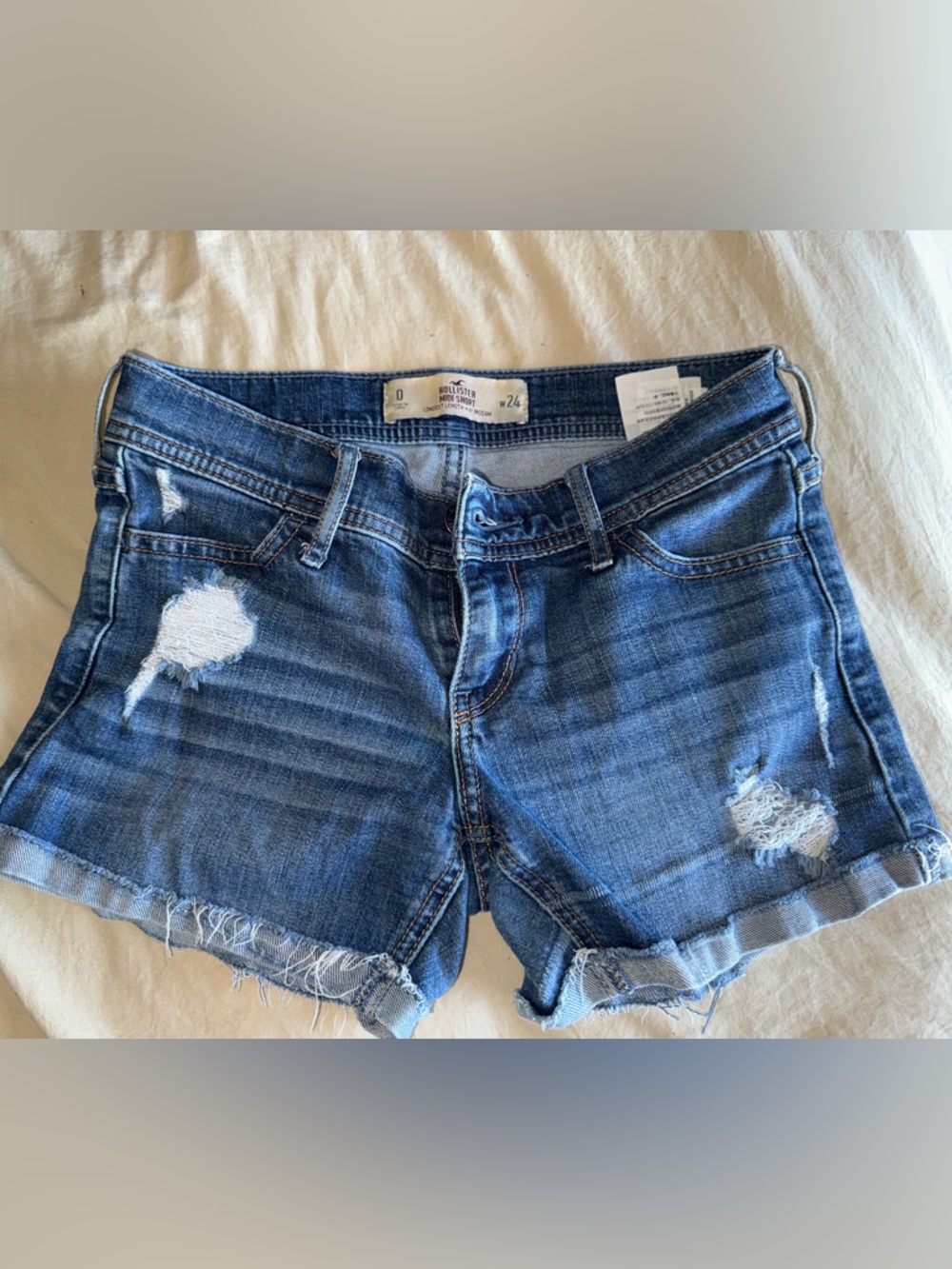 Hollister shorts size 0